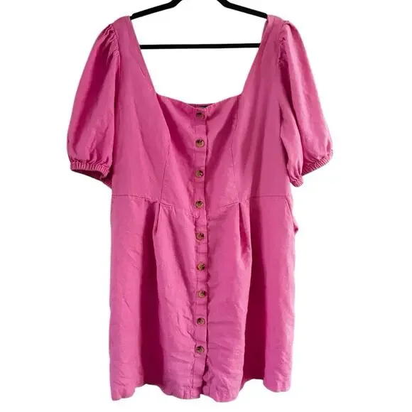 chinese dress ladies NWT Old Navy Cute Stylist Beautiful Crochet-Yoke Soft Linen-Blend Midi   JNL Trading